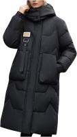 Abrigo de Algodón con capucha extrable para Mujer, Nuevo Mode de Invierno, Longitudinal Media, hasta la rodilla, Gruese, 2024 chaqueta de ropa de Mujer - details 3