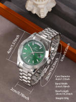 Reloj De Moda Para Hombre Reloj De Pulsera De Acero Inoxidable Reloj De Cuarzo Para Parejas Regalo Para Padre Reloj Casual Diario De Negocios - details 5