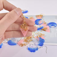 Molde De Silicona Para Pendientes Y Collares En Forma De Corazón Y Círculo Para Creación De Joyas Y Resina Epoxy DIY - details 2