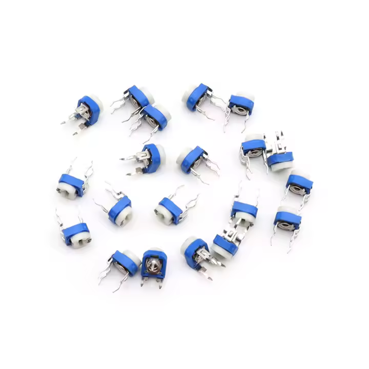 Potenciómetro De Ajuste RM065 Serie 20pcs Rangos De 100 a 1M Ohm Resistor Variador Con Tolerancia De Precisión ±10% - 1