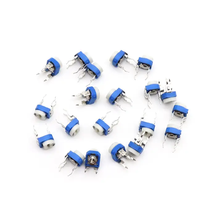 Potenciómetro De Ajuste RM065 Serie 20pcs Rangos De 100 a 1M Ohm Resistor Variador Con Tolerancia De Precisión ±10% - 1