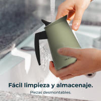 Cafetera Italiana Cecotec Piccolina 200 Green de acero inoxidable para 2 tazas - details 2