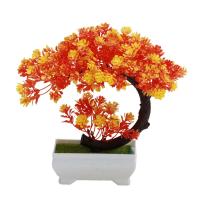 Planta Artificial De Bonsái Para Interior Y Exterior Decoración De Mesa Para Habitación Y Dormitorio Jardín Simulación De Árbol De Rattan - details 2