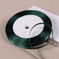 Cinta De Satén Verde Oscuro Individual 25 yardas/Roll Para Manualidades DIY Regalos De Navidad Y Fiesta Empaque - details 1