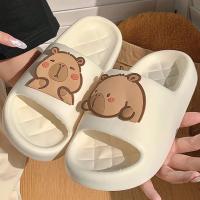 Zapatillas De Mujer Con Diseño De Capybara Y Suela Gruesa Para Interior Y Playa Zapatos De Verano Para Parejas Sandalias Con Platforma - details 3