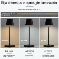 Lámpara De Mesa LED Táctil Recargable Con 3 Niveles De Iluminación Para Estudio Oficina Barra Luz Nocturna Sin Cable - details 2