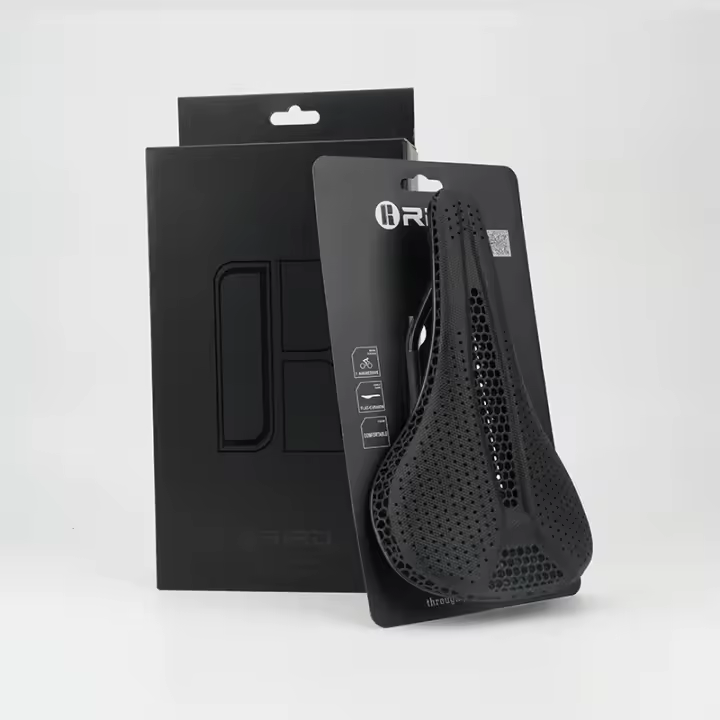 Sillín De Bicicleta RIRO Ultra-Ligero De Fibra De Carbono Con Impresión 3D Asiento De Bicicleta Para Carreras MTB Y Carretera Accesorios De Sillín De Bicicleta Para Hombres Y Mujeres - 1