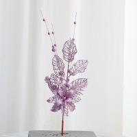 Rama Artificial De Árbol De Navidad Dorada Con Hojas Y Bayas Glitosa Decoración Para Año Nuevo Xmas Berries Postizos - details 3