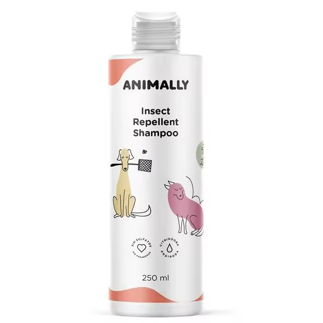 Animally INSECT SHAMPOO 250 Mililitros Champú vegano repelente de insectos para perros y cachorros - 1