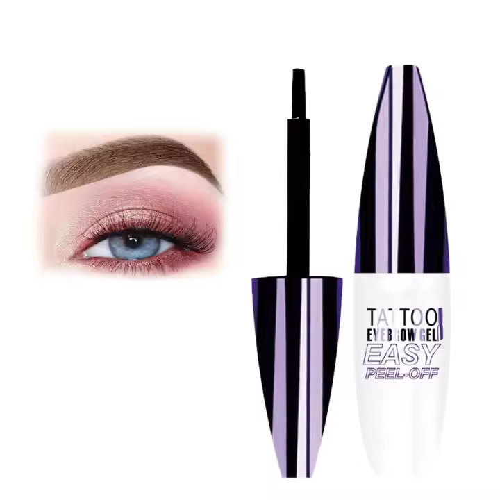 Gel para cejas fácil de despegar, resistente al agua y al sudor, tinte de gel para tatuajes, desprendimiento natural, tinte para cejas para mujeres (#03) - 1