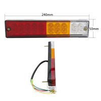 Luz De Freno Trasera Para Coche Camión Remolque 20 LED Indicador De Giro Retrovisor Luz De Parada Revestimiento Premium PC ABS Voltaje 12V - details 7