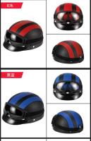 Casco De Cuero Vintage Para Harley Para Hombres Y Mujeres Casco De Invierno Cálido Universal Ligero Medio Para Bicicletas Eléctricas Regalo Genial - details 11