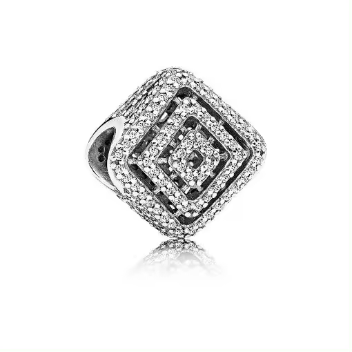 Charm Pandora Lineas Radiantes 796211CZ de Plata con Circonitas Cubicas Transparentes - 1