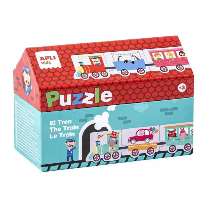 Puzzle Tren con 20 piezas ¡crea trenes de hasta 2 metros de largo! (Apli 16485) - 1