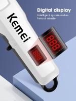 Kemei KM-809A Ajustable Cortadora De Pelo Profesional Para Hombres Con Pantalla LED Cortadora De Cabello Eléctrica Recargable Y Con Cable 3 Cuchillas Incluidas - details 7