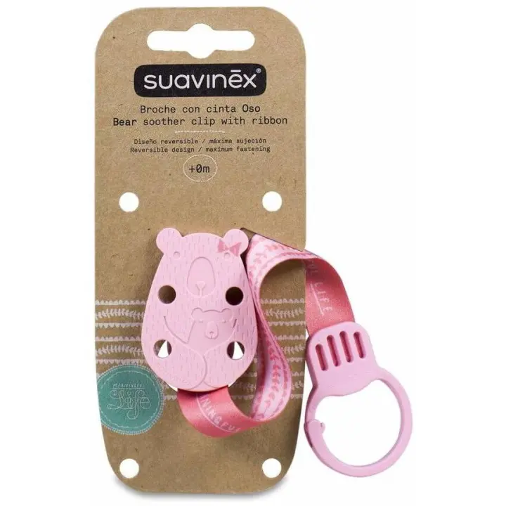 Suavinex Broche Pinza Con Cinta Conejo +0 Meses, 1 Unidad - 1