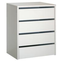 Miroytengo Cajonera Armario Auxiliar Tamaño Pequeño con 4 Cajones en Color Blanco Brillo o Roble Cambrian 46x64x45 cm - details 0