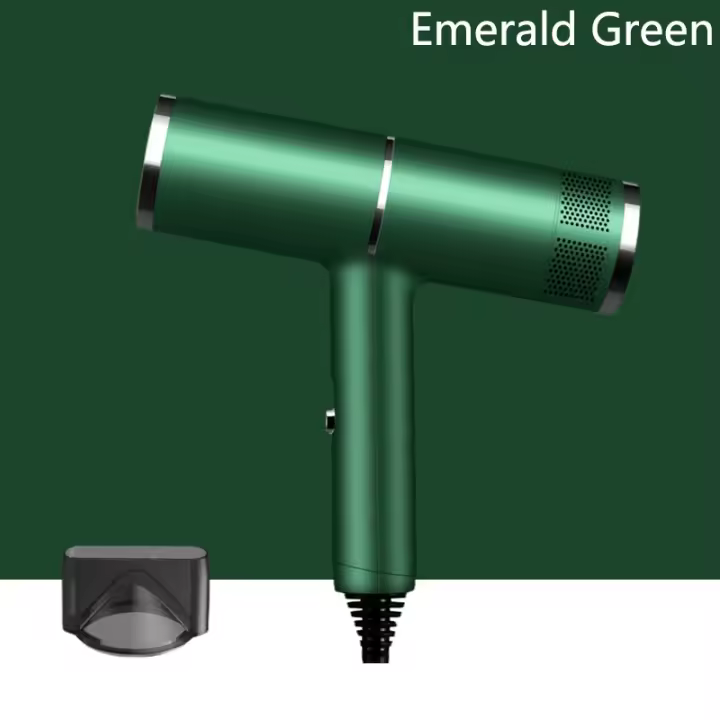 Secador de Pelo Profesional con Motor de 130.000 RPM para Viaje, dispositivo de Secado Rápido para familias, viajes, escuela y salón - 1