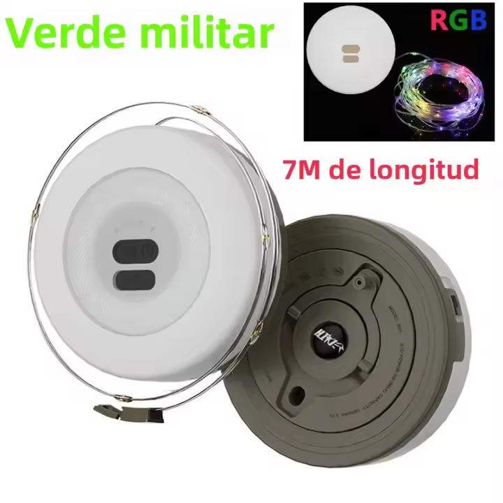 Luz De Cadena LED Recargable 2 En 1 Para Exterior Decoración De Jardín Y Camping Fita Luz Reciclable Para Luces De Fiesta En Casa - 1