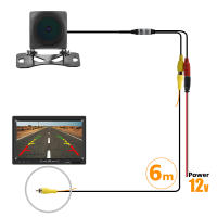 Podofo 1280*720P HD Ahd Cámara de visión trasera del vehículo Starlight visión nocturna lente de ojos de pez respaldo del vehículo IPS Android Monitoring Radio Player - details 8