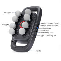 Masajeador De Cuerpo Con 8 Cabezales Fascia Gun Vibración De Alta Frecuencia Para Masaje De Espalda Y Cintura Masajeador De Cuello Y Hombros Material ABS - details 15