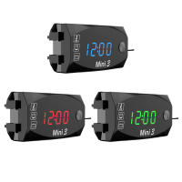 Reloj De Motocicleta 12V Impermeable 3 En 1 Con Termómetro Voltímetro Y Pantalla Digital Universal Para Moto Accesorios De Motocicleta - details 6