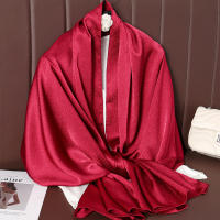 Pañuelo De Seda Lujoso Para Mujer En Color Sólido Moda Comodidad Y Versatilidad Shawl Muffler Neckerchief Bandanna Para Exterior - details 55