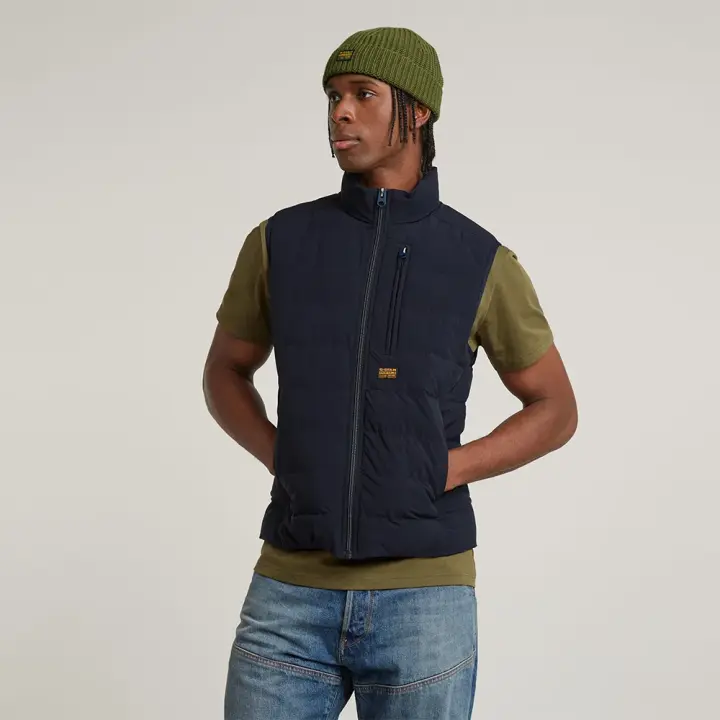 Ropa hombre Chalecos G-star Chaleco Foundation Liner Azul - 1