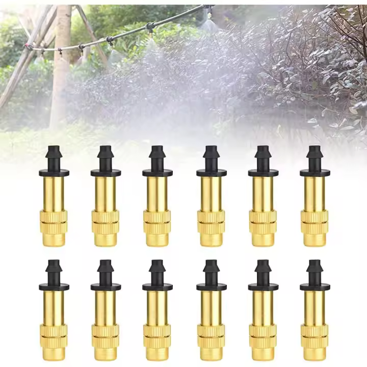 Rociador de Neblina Estable Boquilla de Latón para Riego de Invernadero Jardín - 1