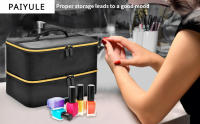 Organizador De Esmaltes De Uñas Y Lámpara De Secado De Uñas Doble Capa Set De Almacenamiento Para 40 Botellas (15ml-0.5 Fl.oz) Paquete De Almacenamiento De Bolsa De Polyester - details 0