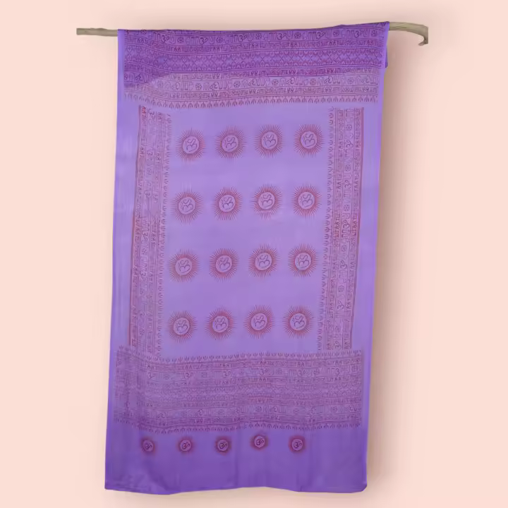 Ethnikulture Pareo Om étnico indio, Pareo para mujer para verano y playa, Pareo, pañuelo o foulard, Pareo de verano para mujer, combinar con bikinis y bañadores - 1