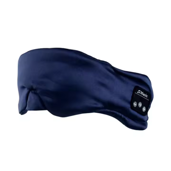 Mascarilla De Sueño Ultrafina De Seda Con Auriculares Bluetooth Inalámbricos Y Micro Para Llamadas Hands-free Control De Volumen Cancelación De Ruido Activo Capacidad De Batería 250mAh - 1