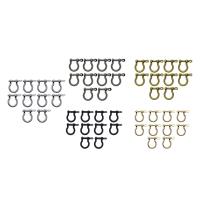 10x Hebjes De Hoz Hechos a Mano De Aleación De Zinc Para Llaveros Multipropósito DIY Correa De Borla Para Juguetes Correas De Bolso Mochilas Lanyards - details 3