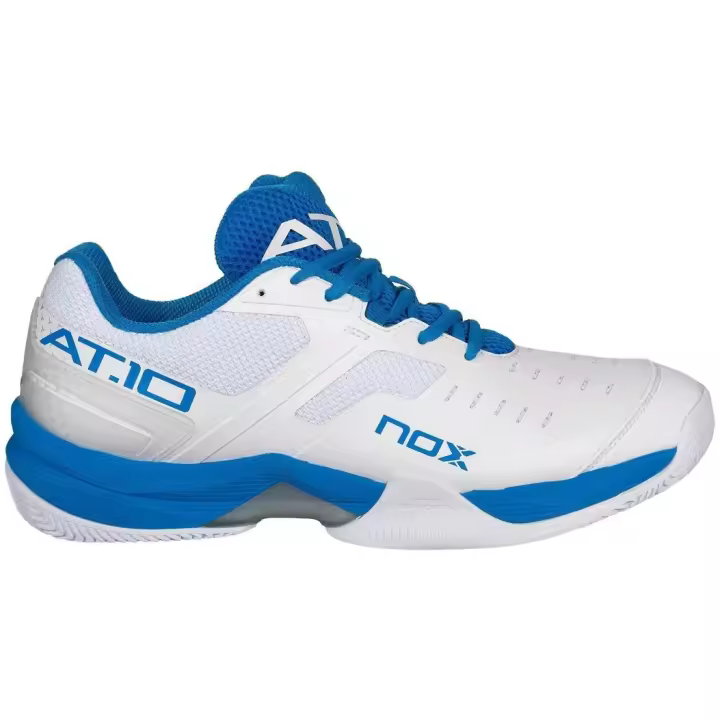 NOX Zapatillas de Padel talla 36 Dama ó Junior modelo AT10  Blanco Azul  diseño Agustin Tapia,  OFERTÓN! Tenis y Pádel - 1