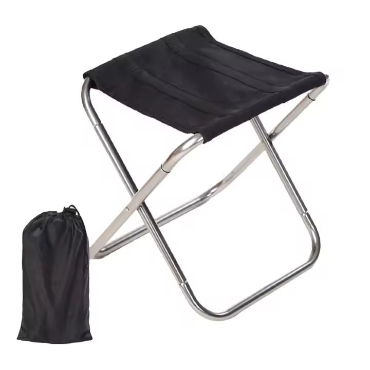 Silla Y Banco De Camping Plegables Para Adultos Mobiliario De Exterior Portátil Mini Para Viajes Silla De Playa Metal - 1