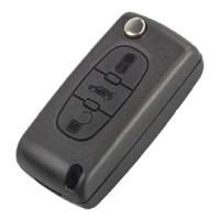 BARAC Llave Mando Carcasa de 3 Botones Maletero CE0523 VA2 Liso para Citroen C2 C3 C4 C5 C6 C7 C8 PICASSO para llavero con insignia - details 0