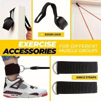 Set De 11 Pzas De Bandas De Resistencia TPE Con Anclaje De Puerta Manijas Y Correa Para Entrenamiento Elasticidad Adecuado Para Piernas Cintura Y Muslos - details 7