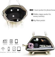 Bolsos de Mujer de Gran Capacidad Bolsas de Hombro para el trabajo, compras, viajes, Bolsos con Asa Superior de Diseño de Moda para Mujer - details 4