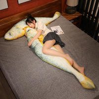 Nueva Simulación Gran Juguetes De Pescado Amarillo Almohada Suave De Peluche Realista Cojín De Descanso Decorativo Regalo - details 24