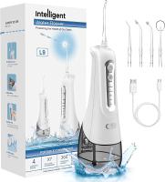 Irrigador Inalámbrico con 4 Posiciones de Control del Agua a Presión con Batería Recargable, Eliminación de Placa Dental óptimo para Viajar y para Baños Pequeños,6 Boquillas - details 2