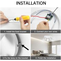 Spotlight Ajustable GU10 Base Luz De Techo Rotatable Moderno Metal Luz De Pared Sin Bombillas Iluminación Doméstica 220V - details 4