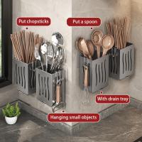 Soporte Ajustable De Acero Inoxidable Para Secado De Platos Y Cuchillos Con Desagüe Sobre El Fregadero Organizador De Almacenamiento Para Cocina - details 23