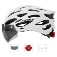 Casco De Ciclismo Ultraligero Wildside Con Señal Trasera Y Visera Removible Para Bicicleta De Montaña Y Carretera Seguridad Adultos Hombres - details 1