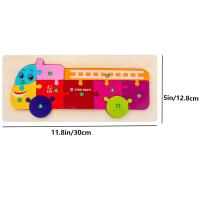 Rompecabezas De Madera Para Niños Con Temas De Dinosaurio Animal Y Tráfico Juguete De Puzzle Ideal Para Niños Y Niñas Regalo Ideal Adecuado Para Edad 3-6 Años - details 16
