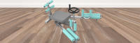 MAGIC SELECT Máquina de Estiramiento Piernas. Máquina de Extensión Piernas con Asiento Acolchado y Respaldo para Mejora de Flexibilidad Muscular. Extensor de Piernas para Entrenamiento en Casa. - details 0
