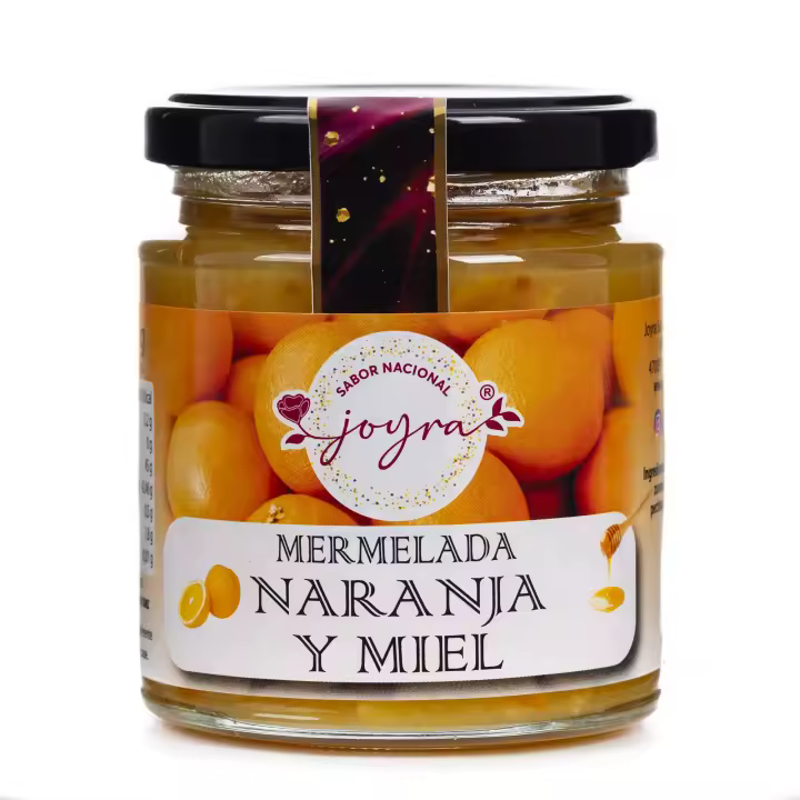 ARTE SABOR Mermelada artesanal de naranja y miel, 255gr. 7x7x8 Cm. - 1