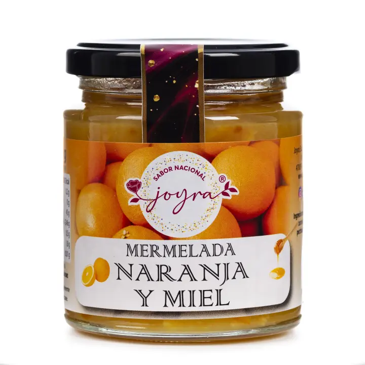 ARTE SABOR Mermelada artesanal de naranja y miel, 255gr. 7x7x8 Cm. - 1