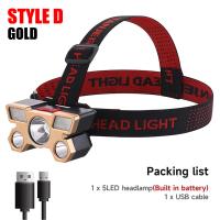 Lámpara De Cabeza Super Brillante USB Recargable 5 LED Con Batería Integrada Para Camping Y Pesca Nocturna KDULIT - details 11
