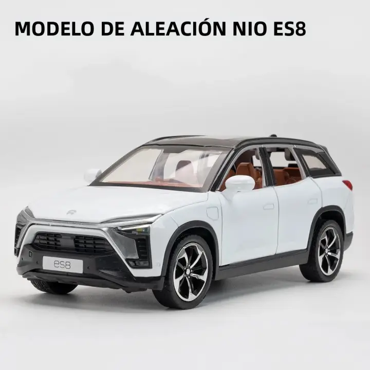 Coche De Juguete De Aleación NIO ES8 a Escala 1:24 Con Luz Y Sonido Puertas Abiertas 6 Vehículos De Metal Para Niños Regalos - 1