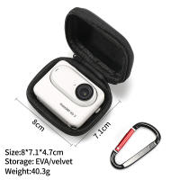 Bolsa De Almacenamiento Personalizada Para Cámara Insta360 GO 3/3s Accesorio De Equipamiento De Fotografía De PU Cuero Portátil Con Cierre De Cremallera - details 6